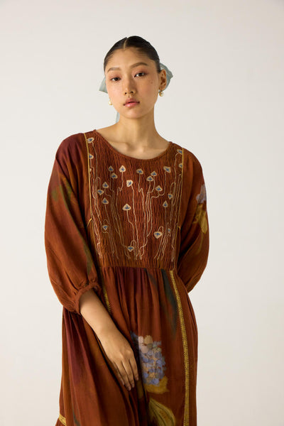 RIVER DRESS-FOLIAGE