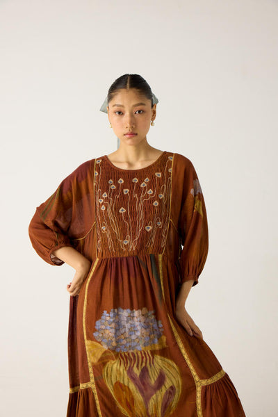 RIVER DRESS-FOLIAGE