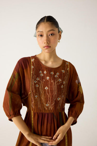 RIVER DRESS-FOLIAGE