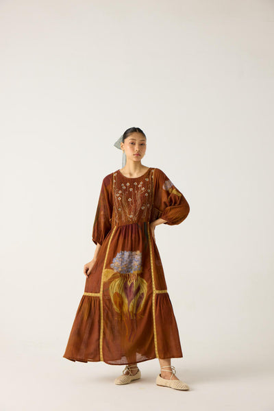 RIVER DRESS-FOLIAGE
