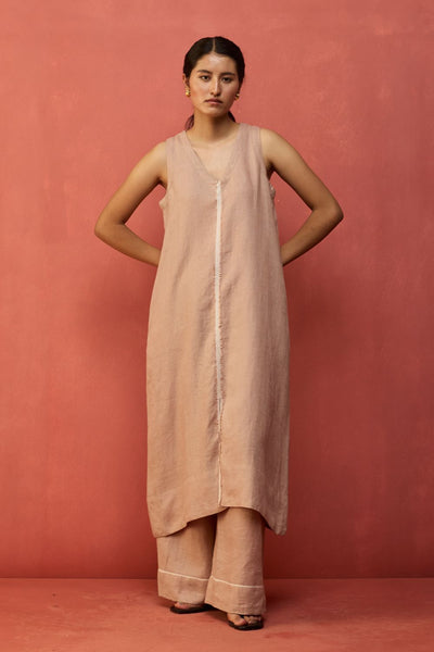 Rohe Sleeveless Linen Tunic - Dusty Rose
