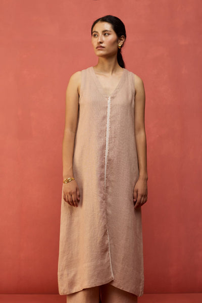 Rohe Sleeveless Linen Tunic - Dusty Rose