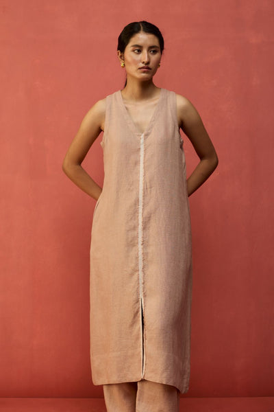 Rohe Sleeveless Linen Tunic - Dusty Rose