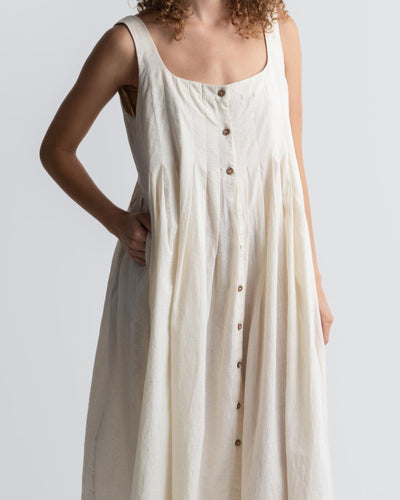Romantic White Midi Dress