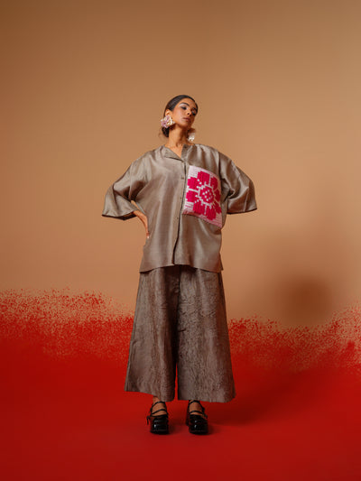 Root Shirt (Grey + Natural + Pink)-Ech/Ro/To/GrNAPi