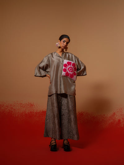 Root Shirt (Grey + Natural + Pink)-Ech/Ro/To/GrNAPi