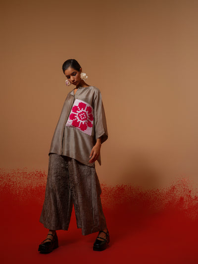 Root Shirt (Grey + Natural + Pink)-Ech/Ro/To/GrNAPi