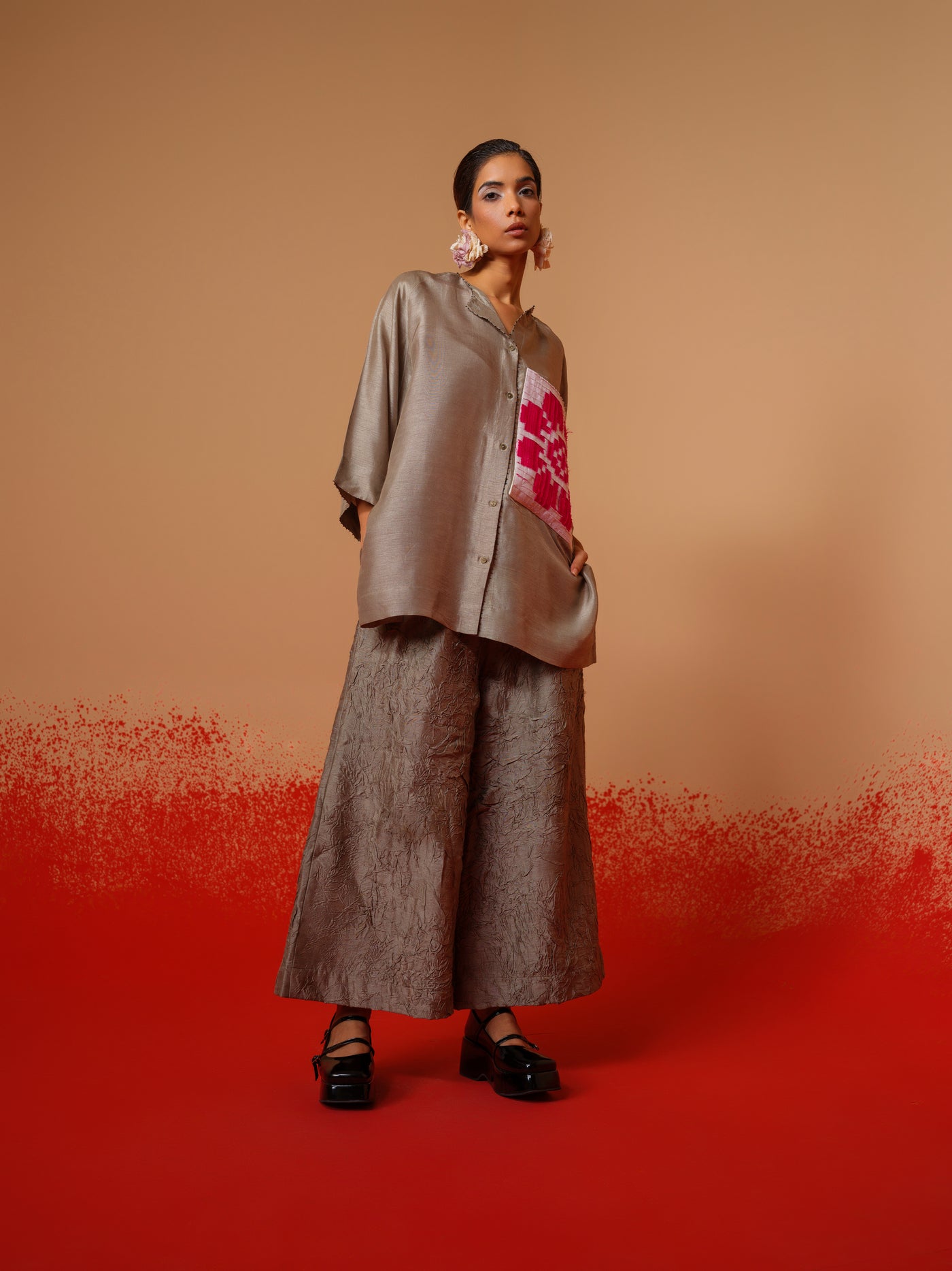 Root Shirt (Grey + Natural + Pink)-Ech/Ro/To/GrNAPi
