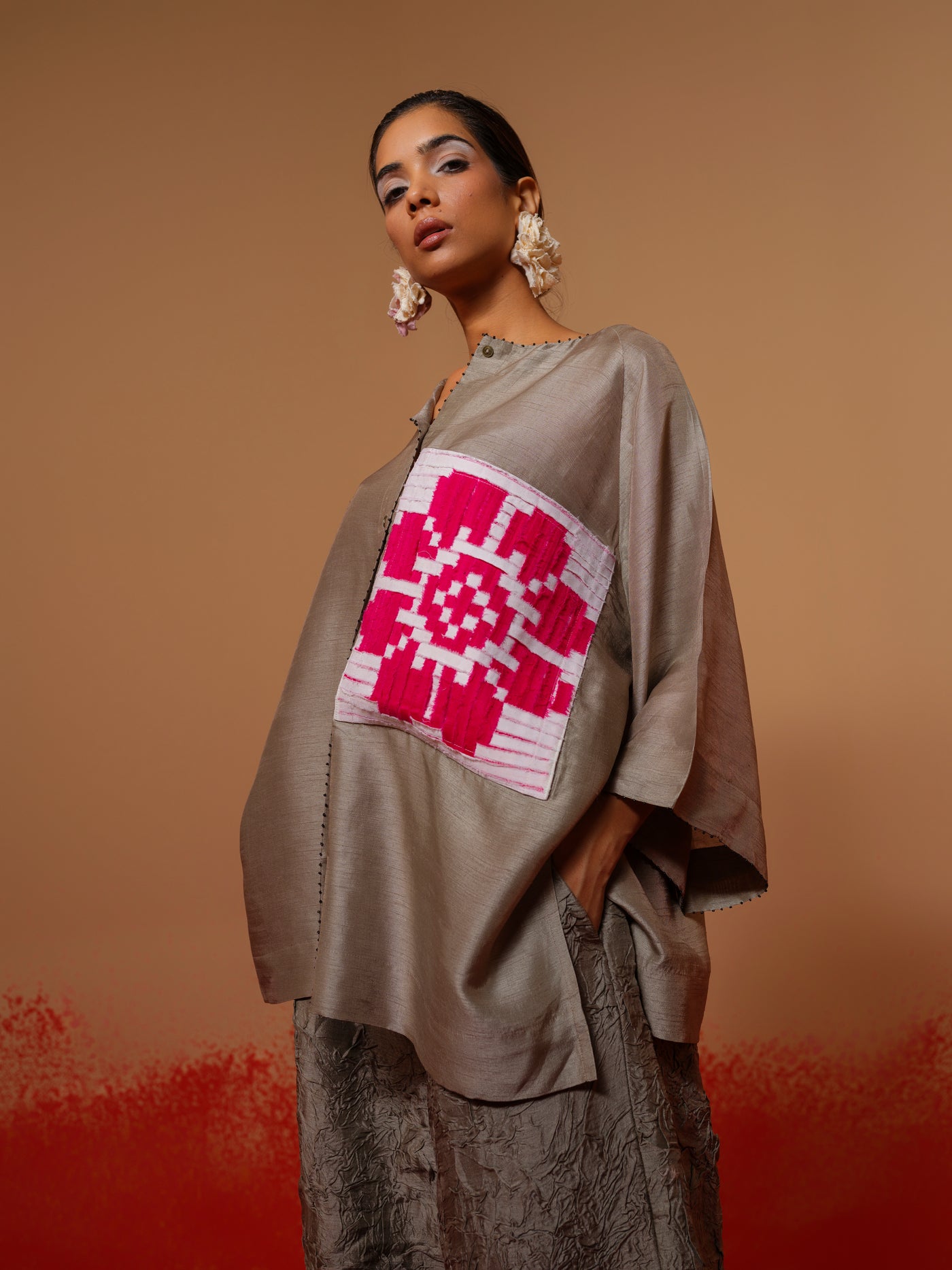 Root Shirt (Grey + Natural + Pink)-Ech/Ro/To/GrNAPi