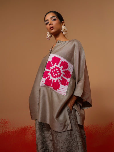 Root Shirt (Grey + Natural + Pink)-Ech/Ro/To/GrNAPi