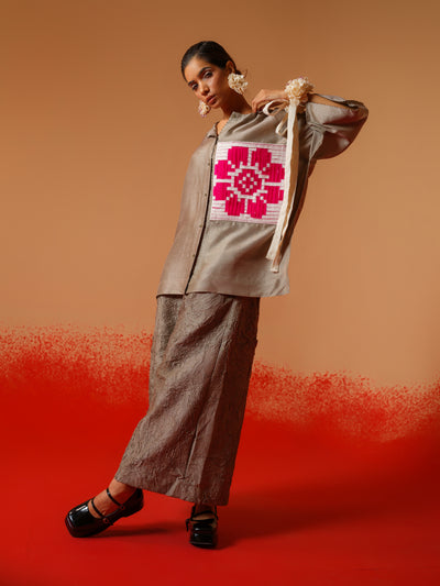 Root Shirt (Grey + Natural + Pink)-Ech/Ro/To/GrNAPi
