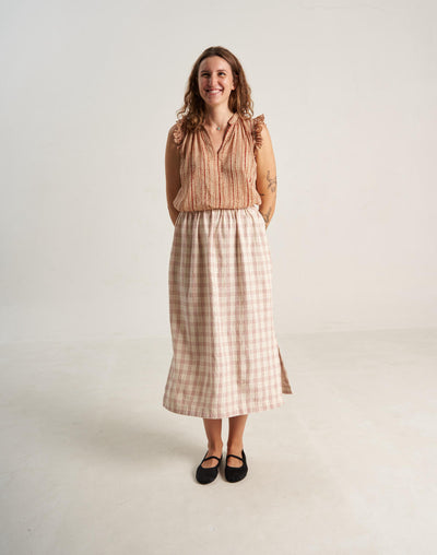 Ruby checkered Organic skirt
