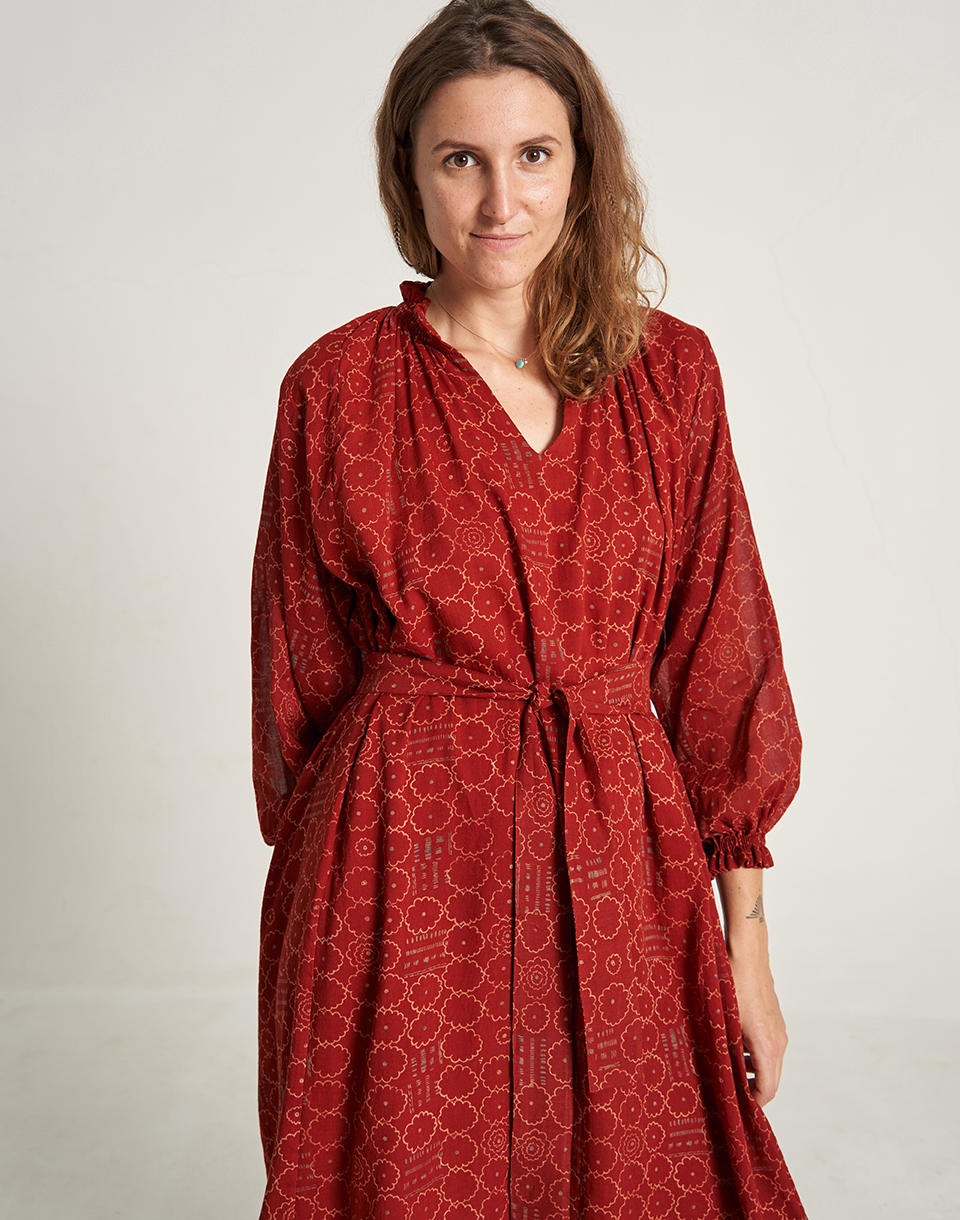 Ruby Red Oversized Dress