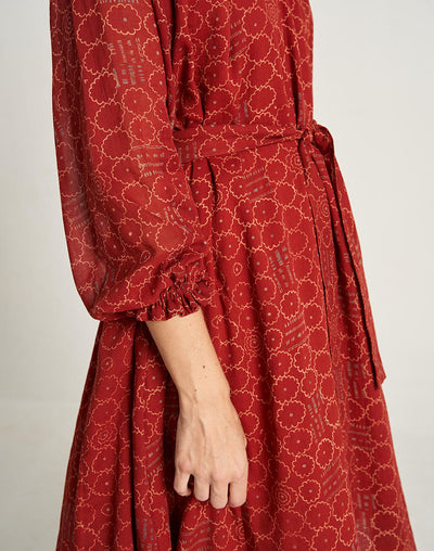 Ruby Red Oversized Dress