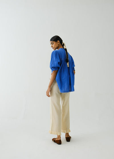 Ruffle Pants-Ivory
