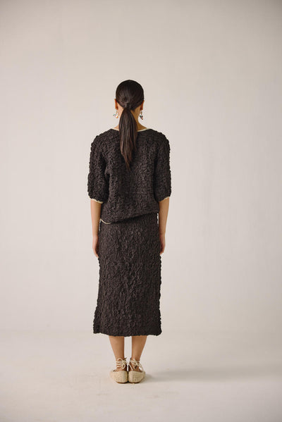 Ruffled Set-Black