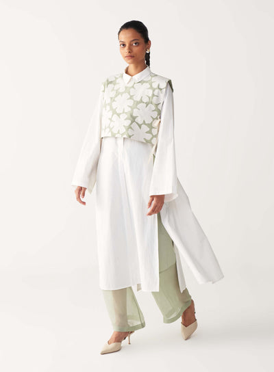 FLORAL CROP OVERLAY -MINT