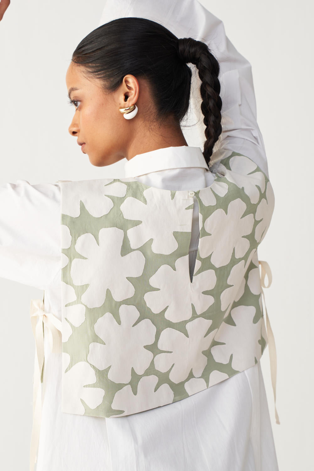 FLORAL CROP OVERLAY -MINT