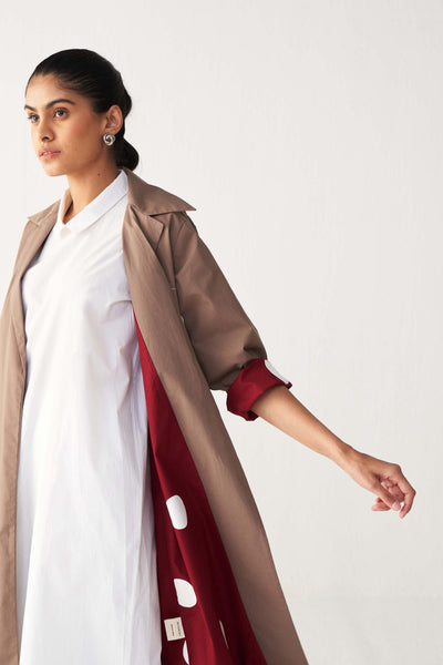 FLORAL  APP. PATCH JACKET-CEDAR