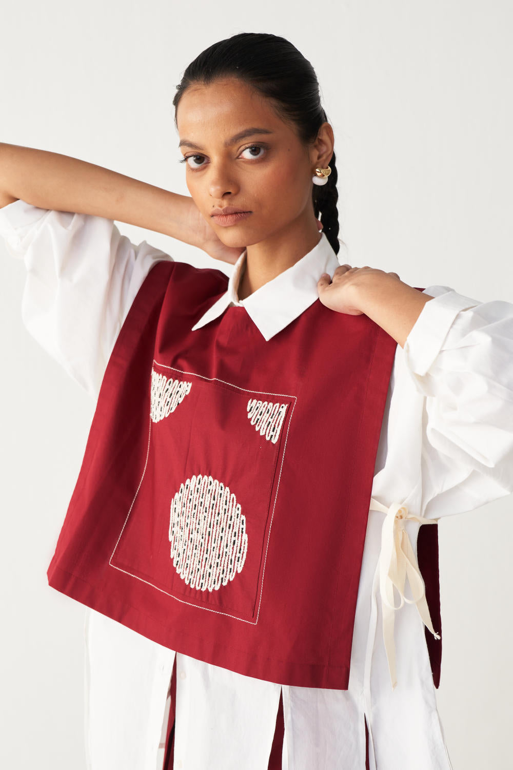 PATCH EMB. OVERLAY-MADDER RED