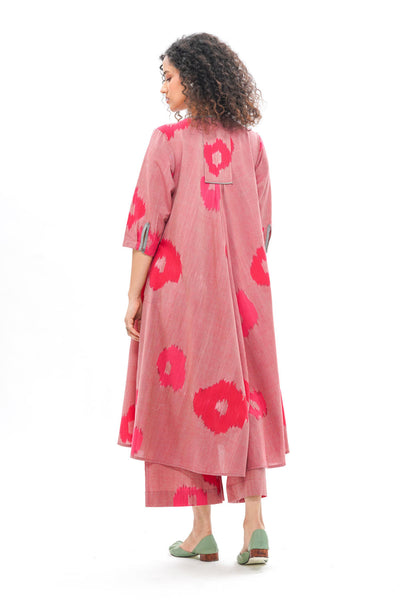 SAKURA BIAS BUTTON DRESS