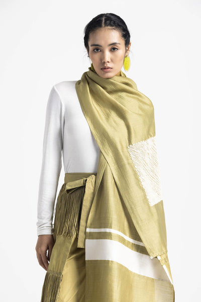 SQUARE EMB. SCARF