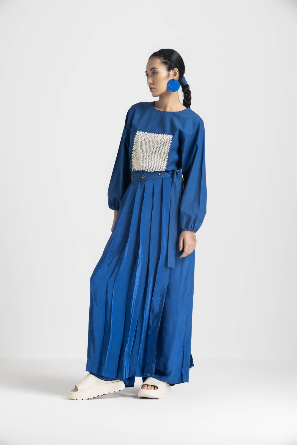 SQUARE TOP CO ORD - ELECTRIC BLUE