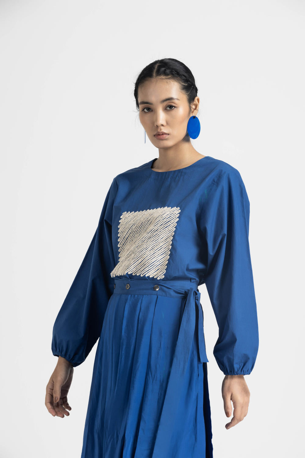 SQUARE TOP CO ORD - ELECTRIC BLUE