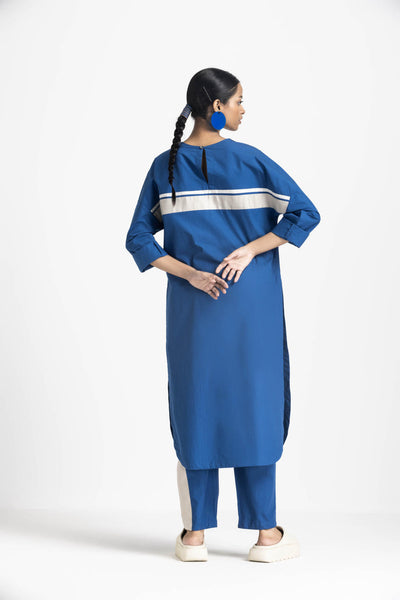 NEW NARROW BOTTOM WITH SIDE STRIPE - ELECTRIC BLUE