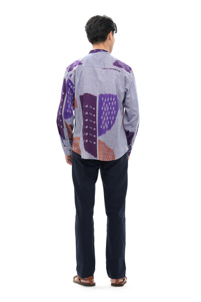 SHOBU MENS STAND IN COLLAR SHIRT