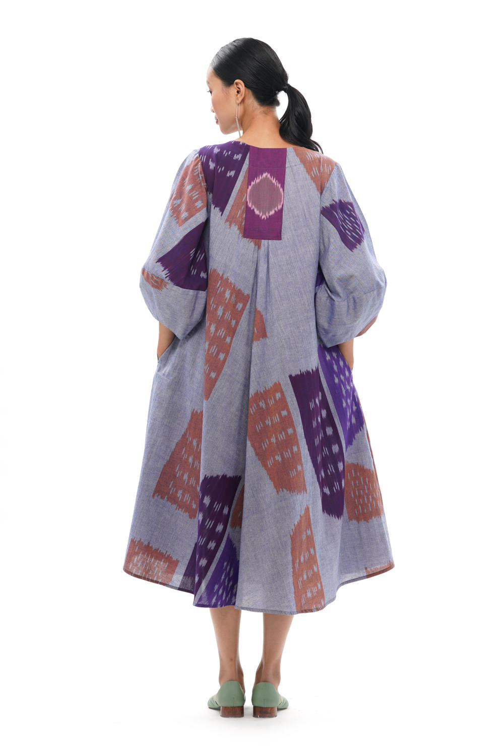 SHOBU LANTERN BIAS DRESS