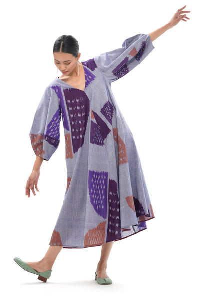 SHOBU LANTERN BIAS DRESS