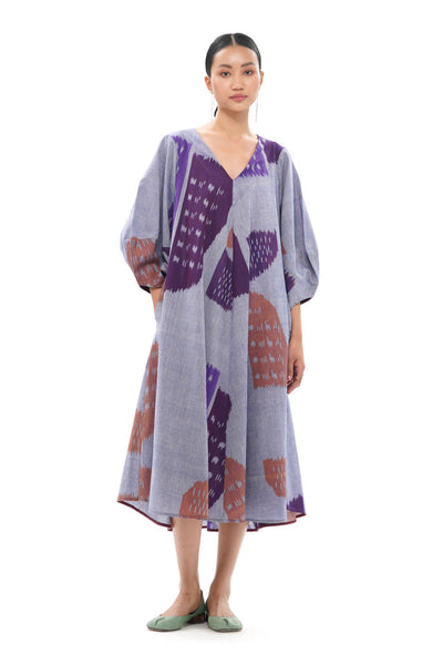 SHOBU LANTERN BIAS DRESS