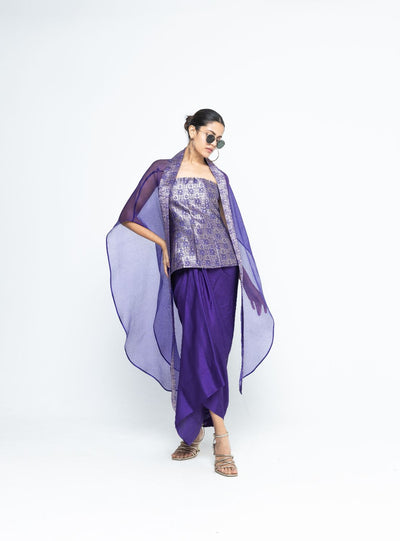 Dela Cape set - Purple