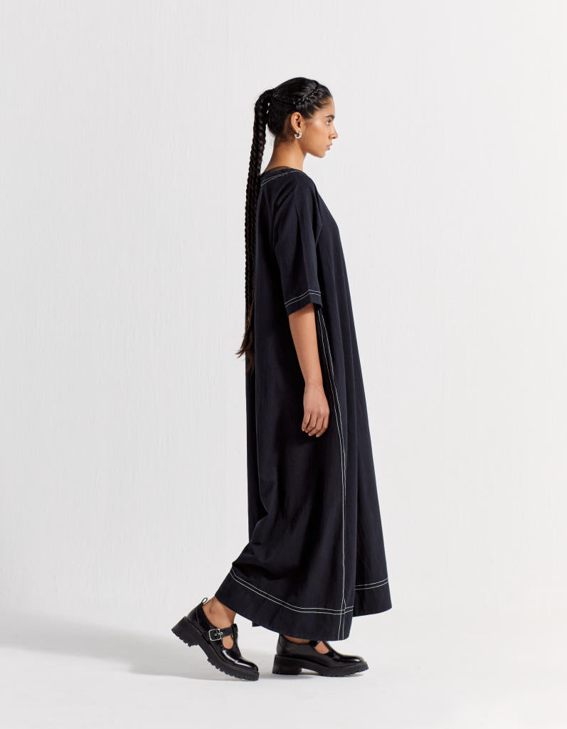 JUMPSUIT (With Net Slip) - BLACK