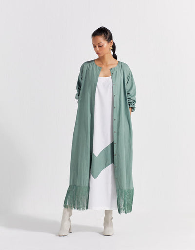 FRINGE BACK YOKE JACKET CO-ORD ( SET OF 2 )