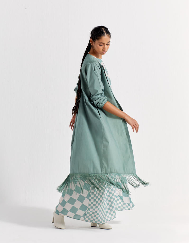 SLEEVELESS ASYMMETRIC DRESS CO-ORD (SET OF 2)