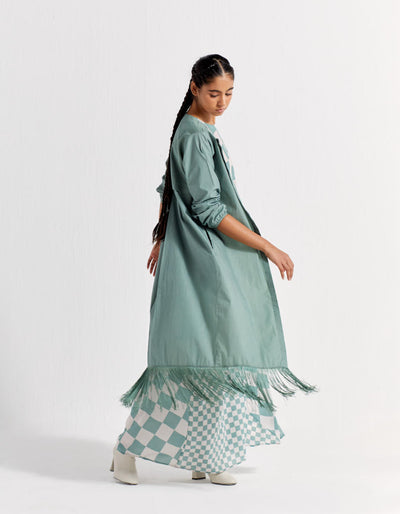 SLEEVELESS ASYMMETRIC DRESS CO-ORD (SET OF 2)