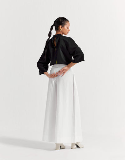 FLORAL APPLIQUE TOP CO-ORD ( SET OF 2 )