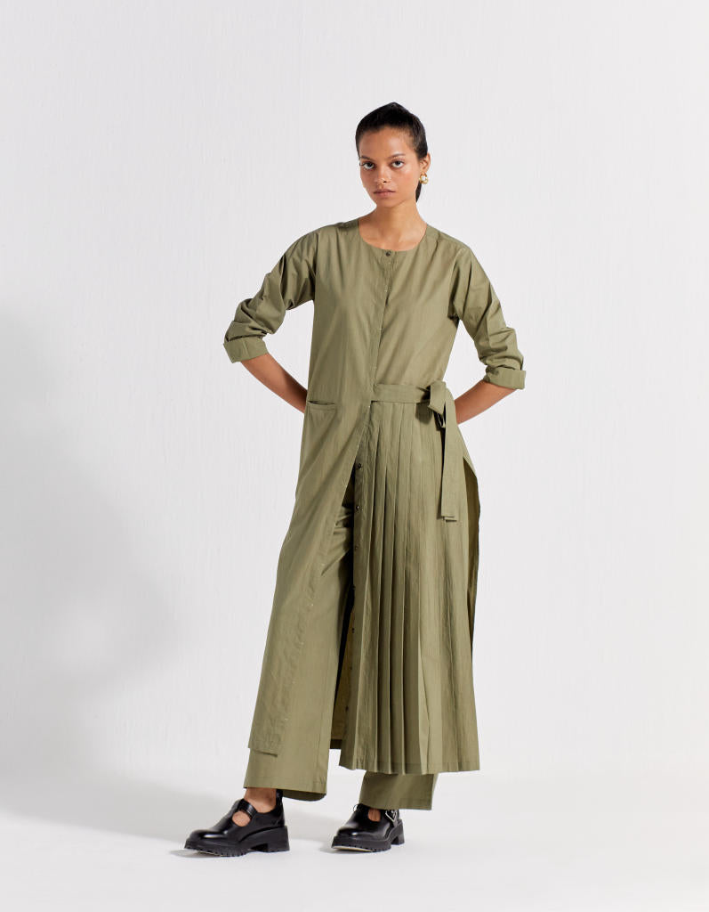 FRONT PLEAT JACKET CO-ORD ( SET OF 2 )