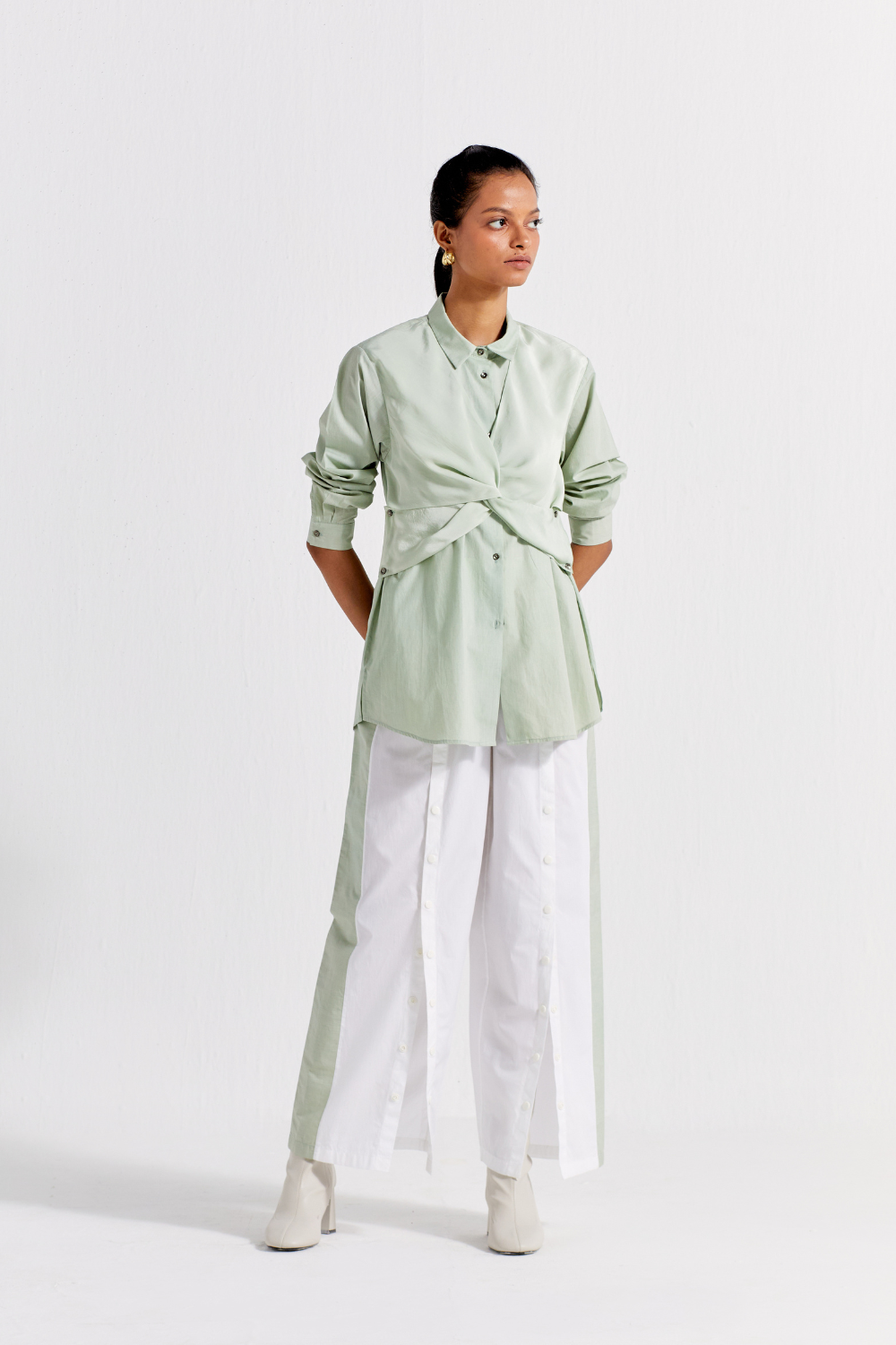 FRONT TWIST SHIRT CO-ORD ( SET OF 2 )