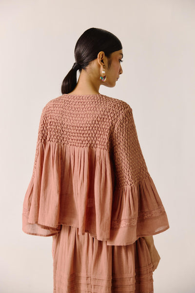 Louie Top-Peach (duck emb.)