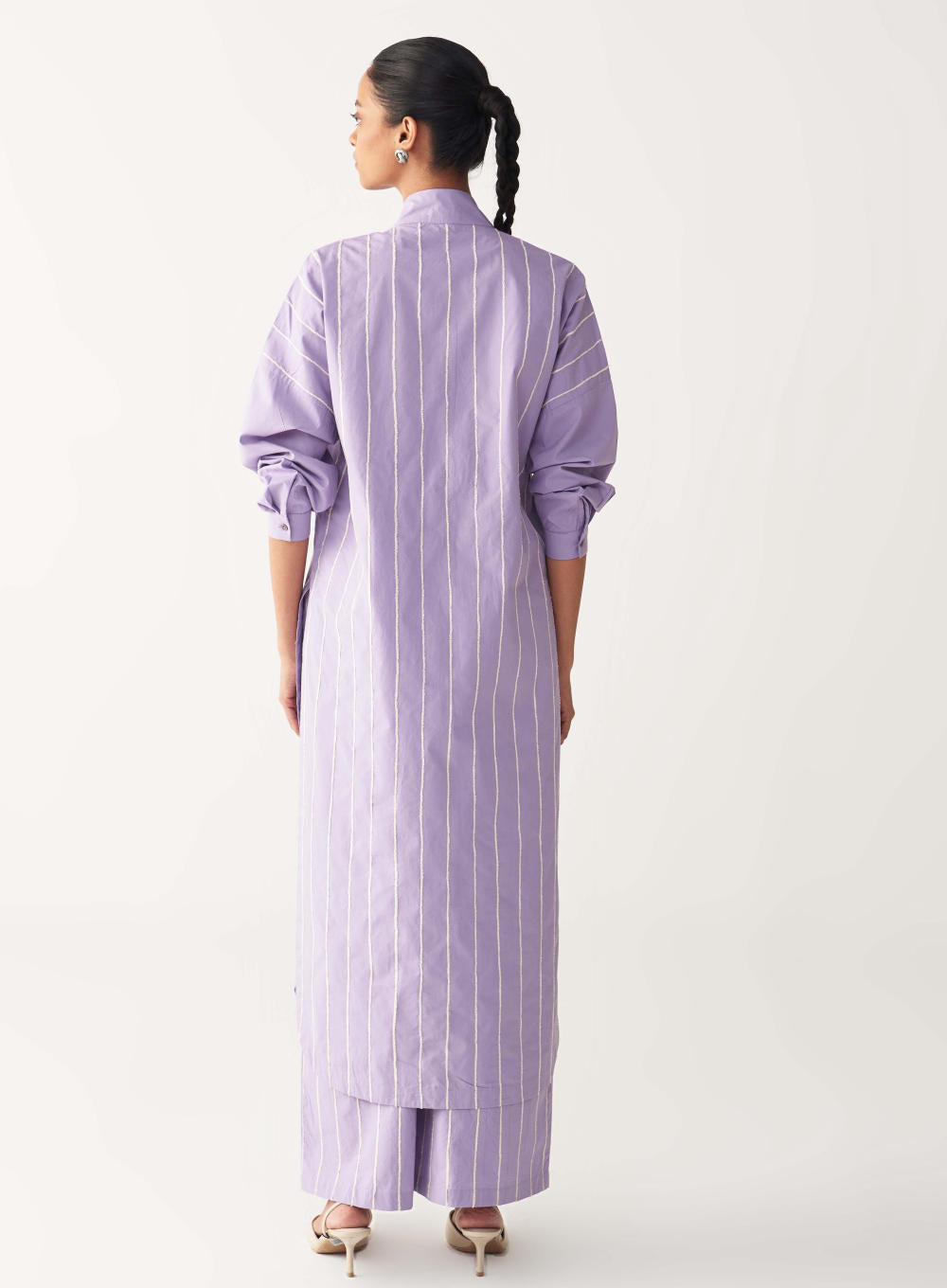 U-YOKE EMB. TUNIC-LAVENDER