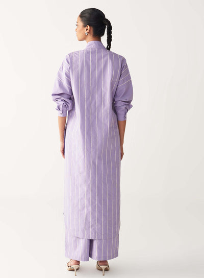 U-YOKE EMB. TUNIC-LAVENDER