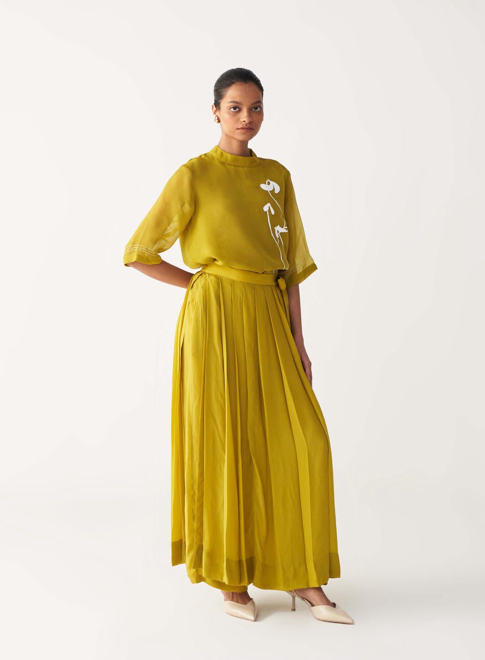 POPPY TOP-LIME