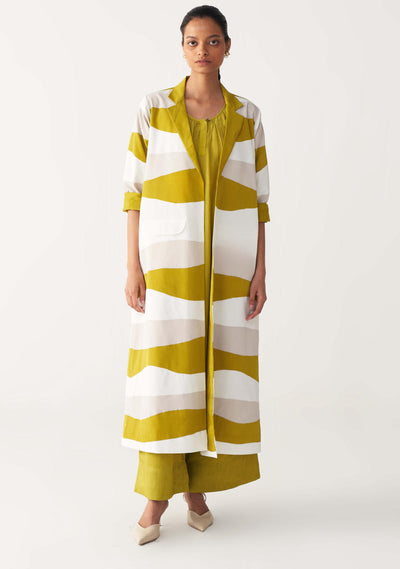 APPLIQUE JACKET CO-ORD (SET OF 3)-LIME