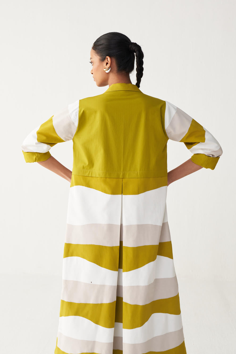 APPLIQUE JACKET-LIME