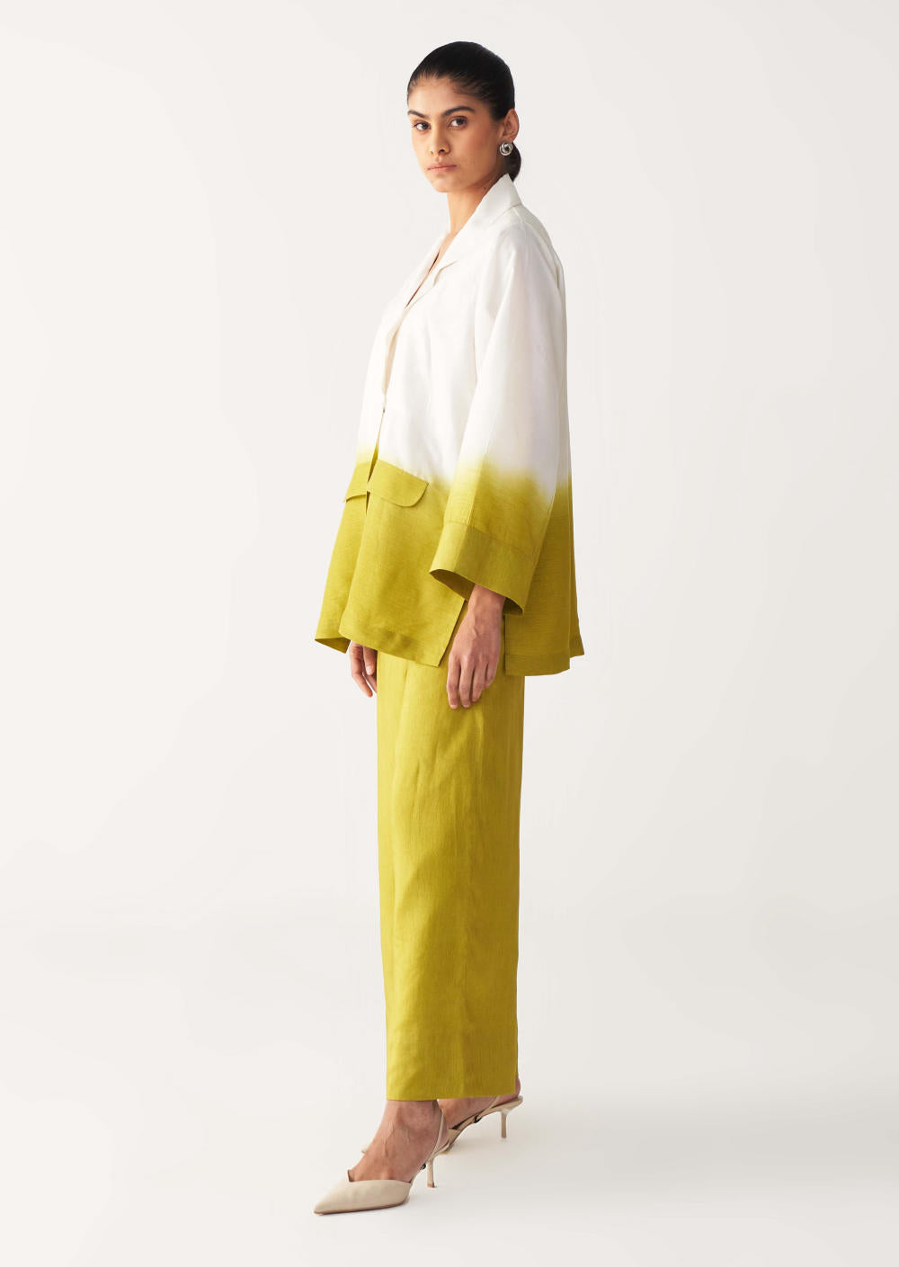 DIP DYE JACKET-LIME