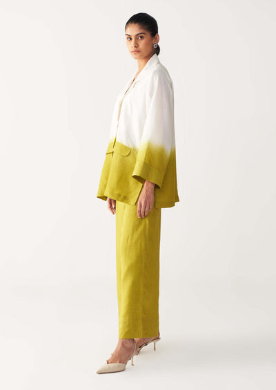 DIP DYE JACKET-LIME