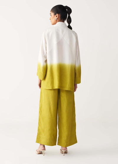 DIP DYE JACKET-LIME